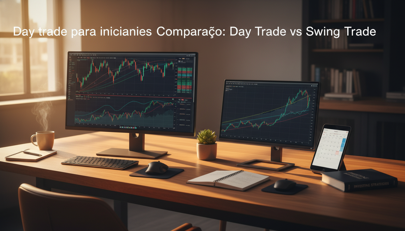 Comparação: Day Trade vs Swing Trade para iniciantes
