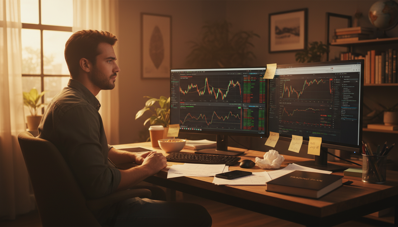 Falta de um plano de trading estruturado